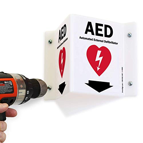 SmartSign AED שלט ההקרנה | 5 x 6 אקריליק